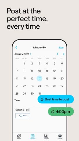 Later: Social Media Management для Android — скриншот 4