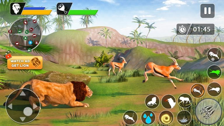 Lion Games Animal Simulator 3D для Android — скриншот 5