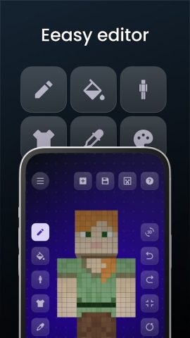 MCPE Skin Editor for Minecraft для Android — скриншот 3