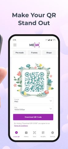 ME-QR: генератор QR-кодов — скриншот 3