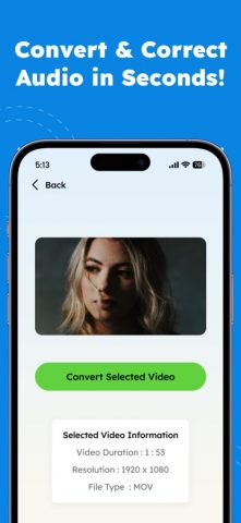 MOV to MP4: Correct Audio Sync для iOS — скриншот 4