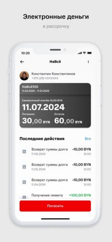 МТС Деньги (Беларусь) для iOS — скриншот 2