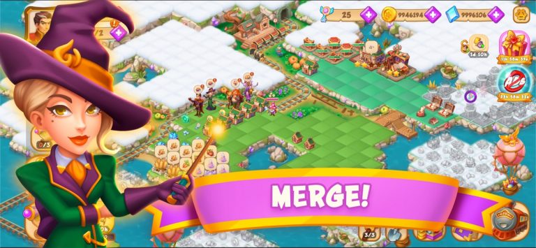 Magic School — Wizard Merge для iOS — скриншот 1