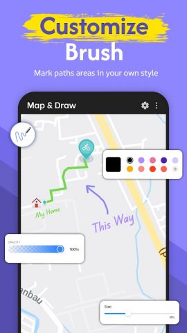 Map & Draw — Рисовать на карте для Android — скриншот 2