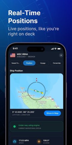 MarineRadar: марин трафик для Android — скриншот 2