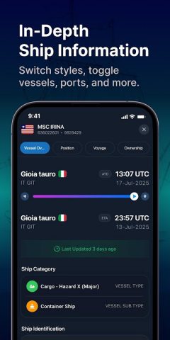 MarineRadar: марин трафик для Android — скриншот 4