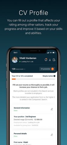 Maritime Zone — Sea Jobs App для Android — скриншот 3
