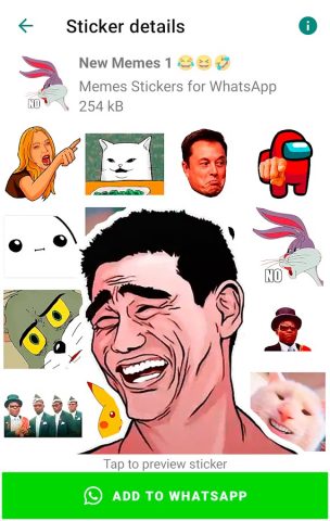 Мемы стикеры для WhatsApp для Android — скриншот 4