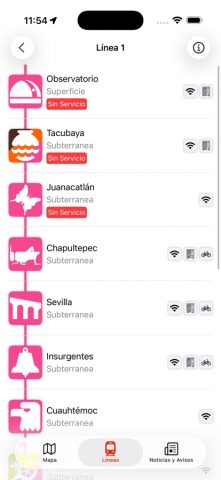 Metro CDMX для iOS — скриншот 3