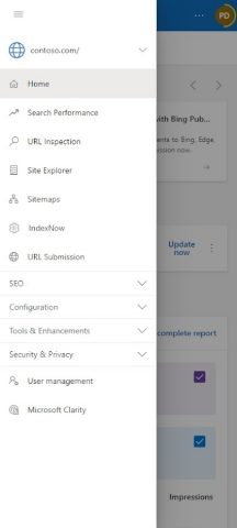 Microsoft Bing Webmaster Tools для Android — скриншот 2
