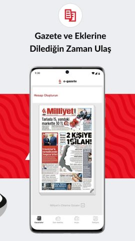 Milliyet Gazete для Android — скриншот 3