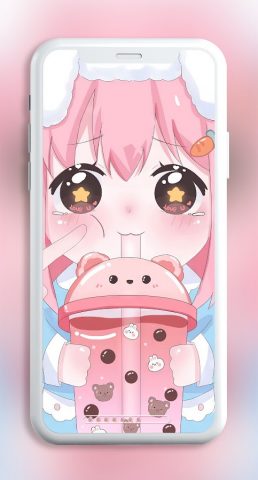 Милые кавайные обои для Android — скриншот 2