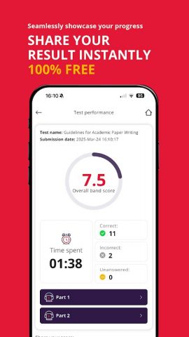 Mini-IELTS для Android — скриншот 4