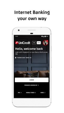Mobile Banking UniCredit для Android — скриншот 3