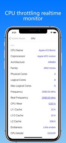 Mobile Master-CPU Master для iOS — скриншот 5
