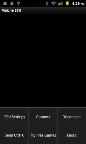 Mobile SSH (Secure Shell) для Android — скриншот 2