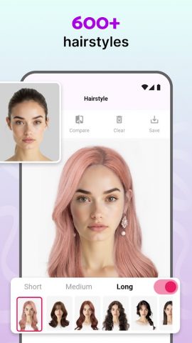 Modiface Haircut：Hair Makeover для Android — скриншот 2