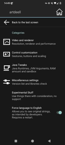 MojoLauncher для Android — скриншот 3