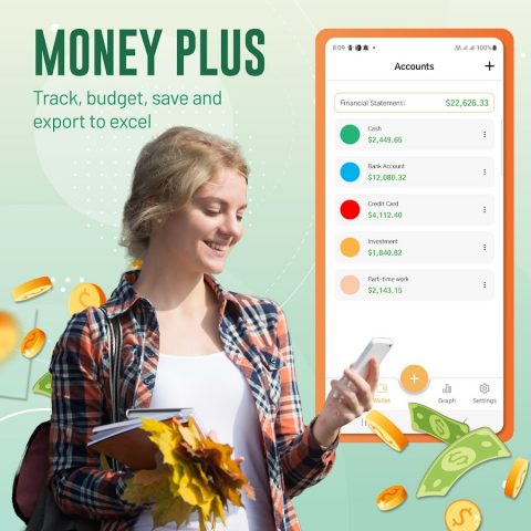 Money Plus: Expense Manager для Android — скриншот 1