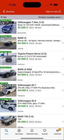 Nettiauto для iOS — скриншот 1