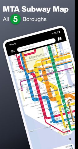 New York Subway MTA Map NYC для Android — скриншот 1