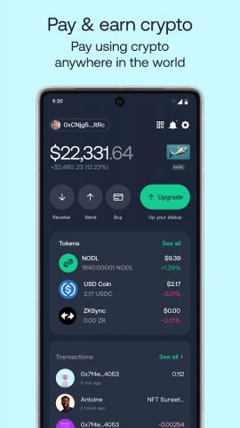 Nodle Cash Wallet: Pay & Earn для Android — скриншот 3