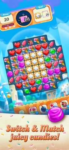 Nyan Cat: Candy Match для iOS — скриншот 1