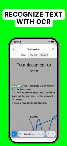 QuickScan:PDF OCR Text Scanner для iOS — скриншот 3
