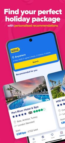 On the Beach Holiday App для Android — скриншот 1