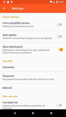OpenDNS Updater для Android — скриншот 2