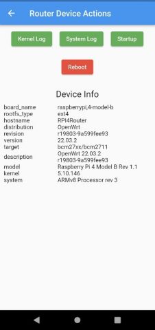 OpenWrt Manager для Android — скриншот 4