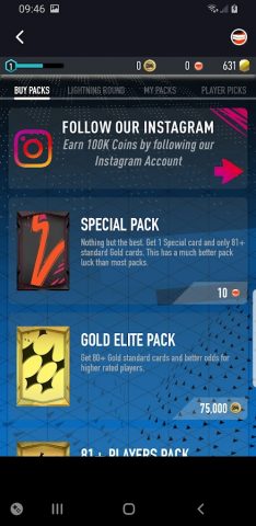 PACFUT 25 Draft & Pack Opener для Android — скриншот 3