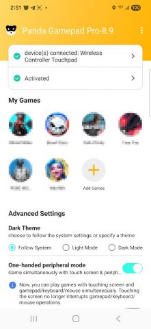 Panda Gamepad Pro — скриншот 1