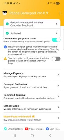 Panda Gamepad Pro — скриншот 2