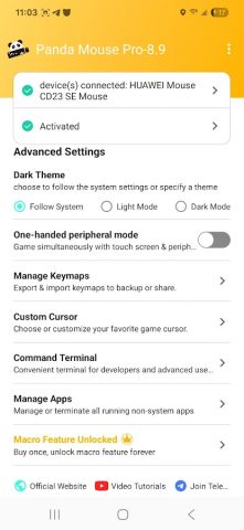 Panda Mouse Pro для Android — скриншот 2