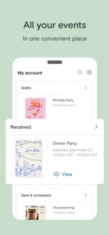 Paperless Post: Invitations для iOS — скриншот 3