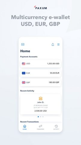 Paxum для Android — скриншот 5