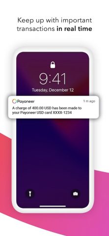 Payoneer для Android — скриншот 2