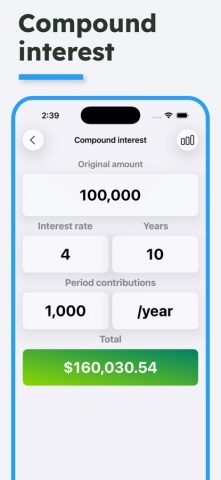 Financial Calculator: процент для iOS — скриншот 5