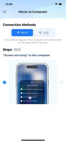 Phone Mirroring — Cast to PC для iOS — скриншот 2