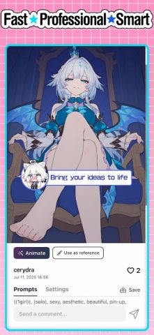 PixAI: AI Anime Art Generator для Android — скриншот 4