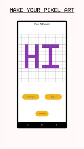 Pixel Art Maker для Android — скриншот 1