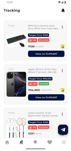 Price History Tracker & Alerts для Android — скриншот 5