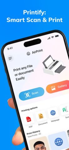 Printify: Smart Scan & Print для iOS — скриншот 1