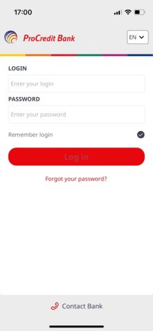 ProCredit Mobile Banking MD для iOS — скриншот 1