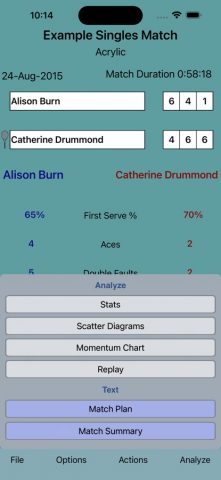 ProTracker Tennis. для iOS — скриншот 5