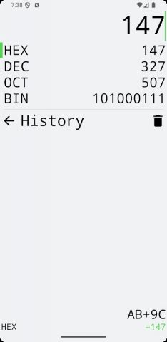 Programmer Calculator для Android — скриншот 2