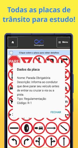 Quiz CNH — Placas de Trânsito для Android — скриншот 4