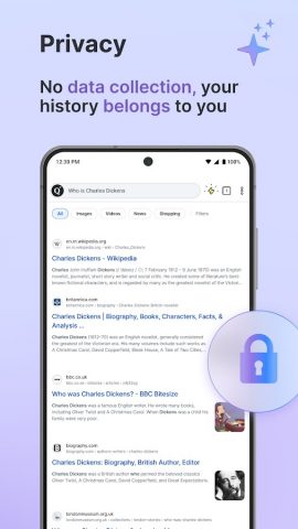 Qwant – Search engine для Android — скриншот 3