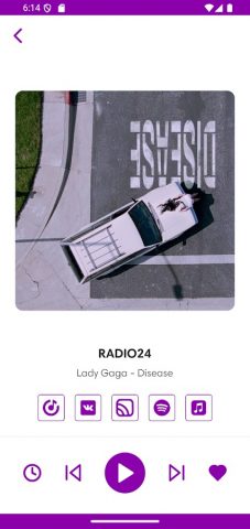 RADIO24 для Android — скриншот 3